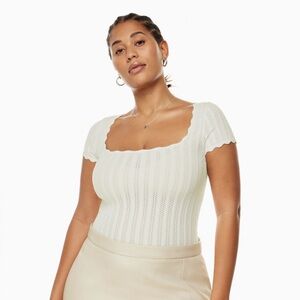 Wilfred Parcel Scallop Knit Blouse